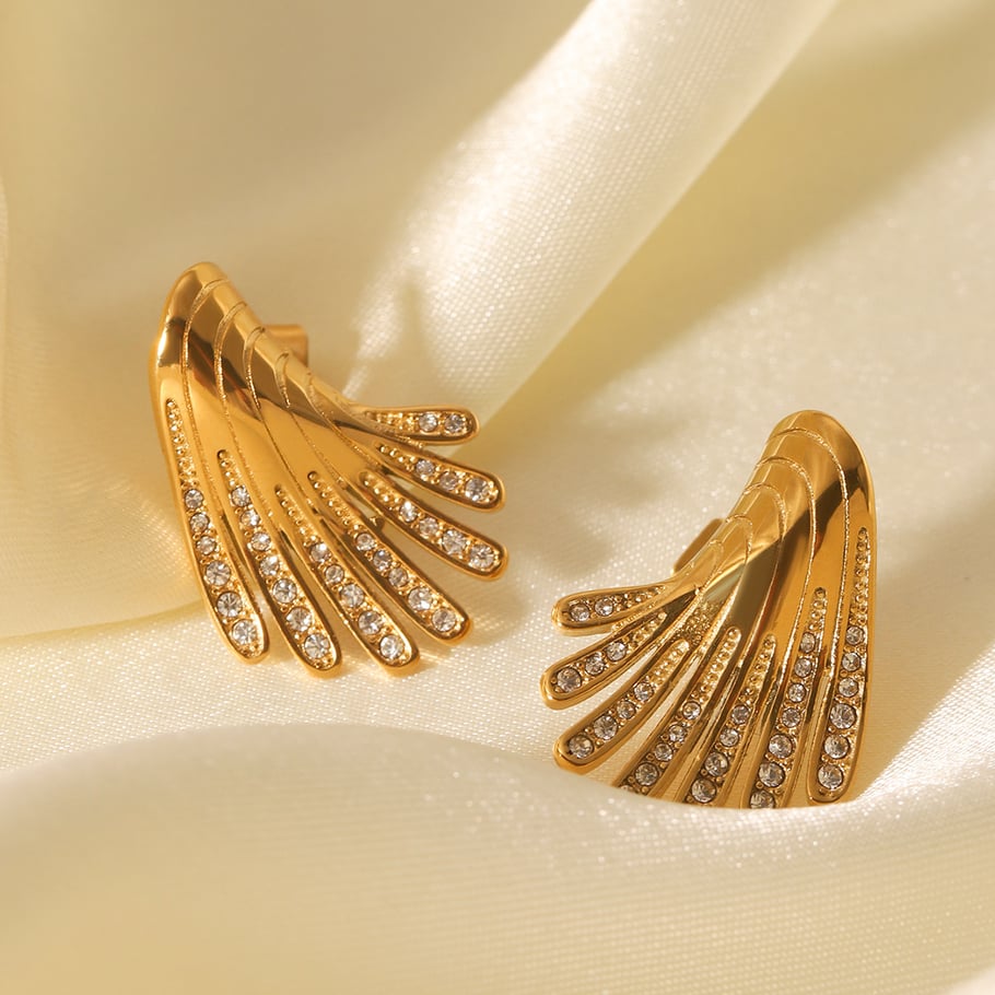 1 Pair Elegant Light Luxury Stainless Steel Women's Ear Studs h5Picture3