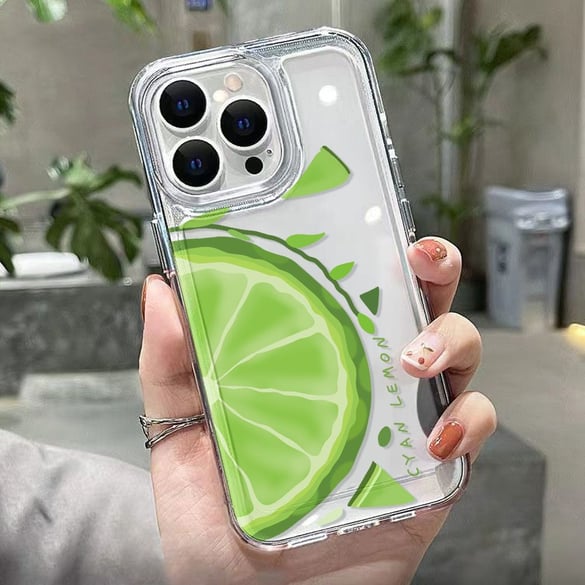 1 funda de teléfono para mujer con diseño de limón fresco