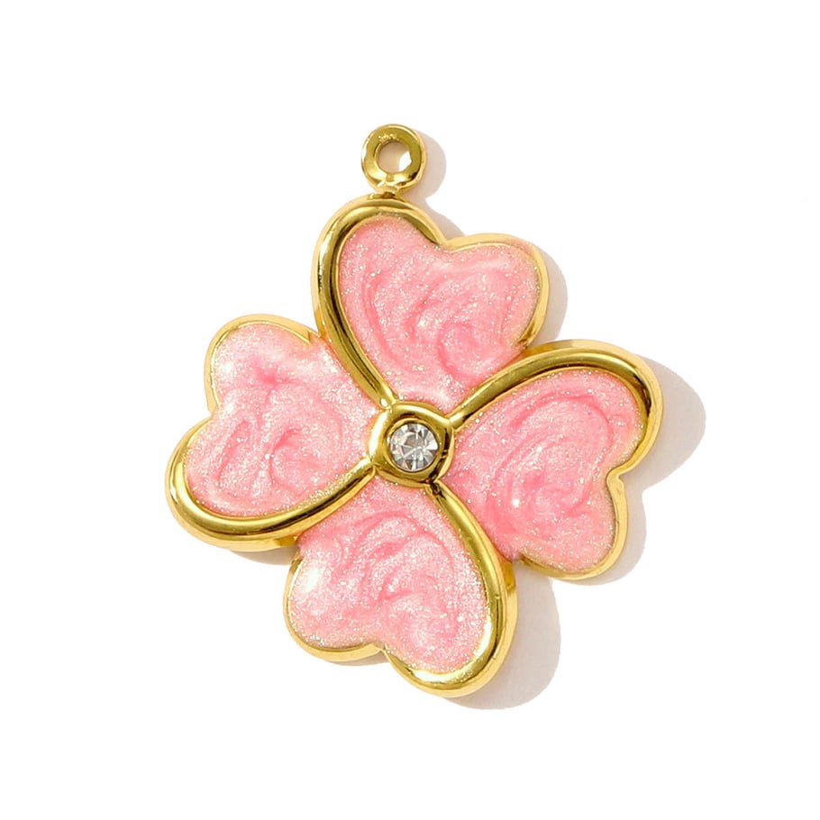 1 Piece Retro Four Leaf Clover Women's Pendants 
