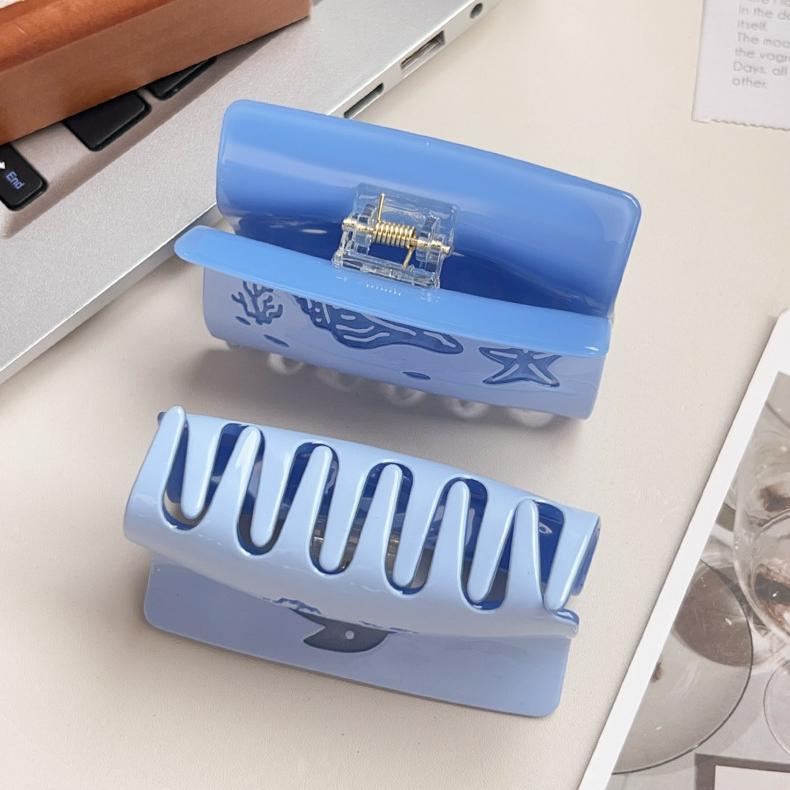 1 Piece Dolphin Acrylic Women's Hair Claws Picture3