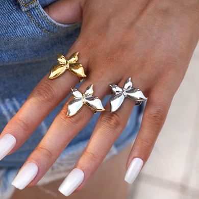 1 pezzo semplice serie casual anelli in acciaio inossidabile con animali h5 Immagine4