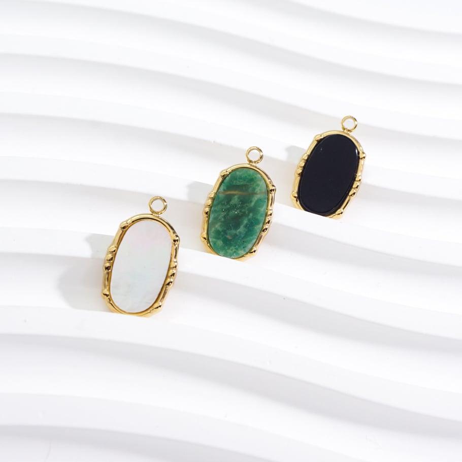 1 Piece Simple Series Retro Irregular Shape Natural Stones Women's Pendants Picture2