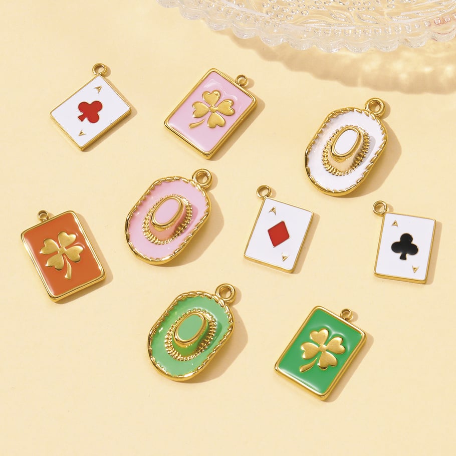 1 colgante de acero inoxidable para mujer de Daily Poker Imagen3