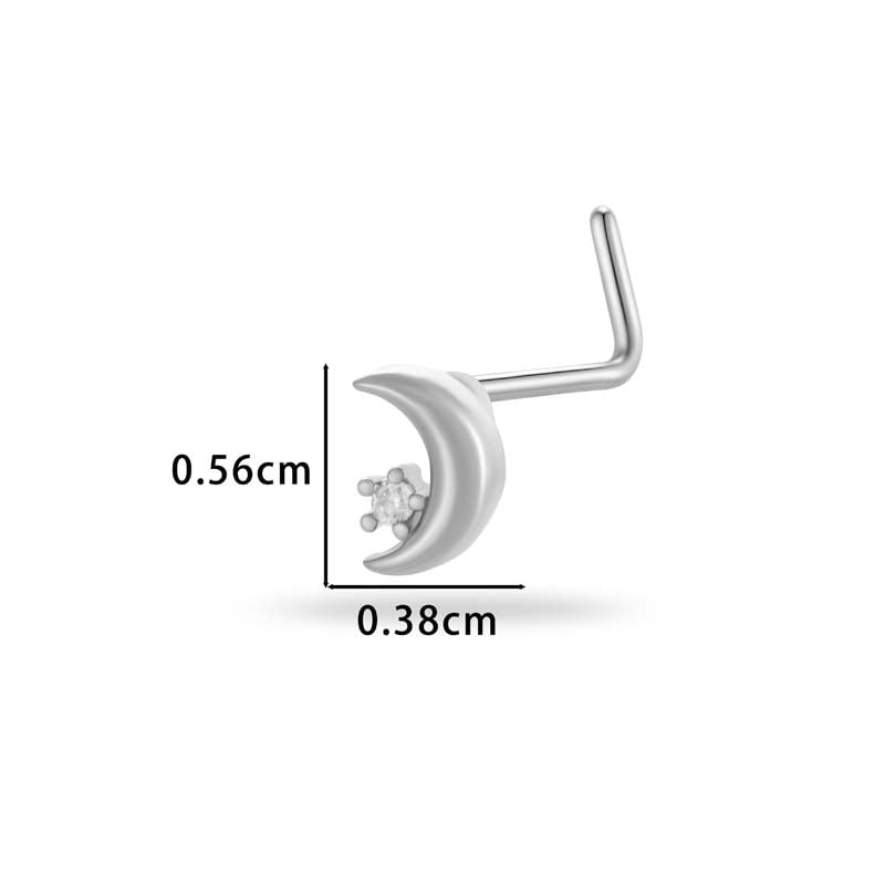 1 Piece Copper Gold Color Zircon Nose Stud h5Picture2