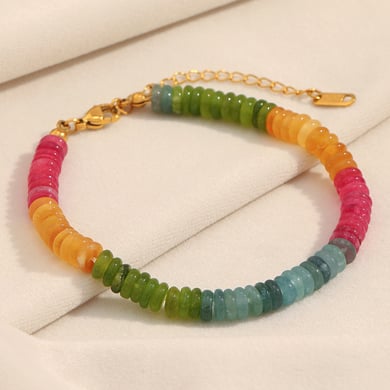 1 Piece Elegant Beads Natural Stones Women's Beaded Necklaces h5 Picture5