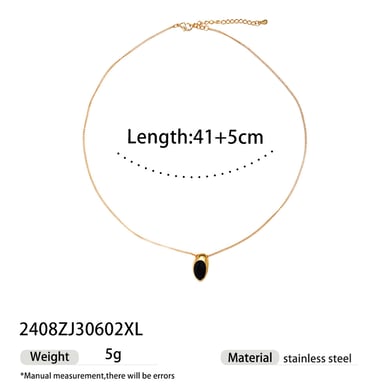 Retro Natural Stones Necklaces Set h5 