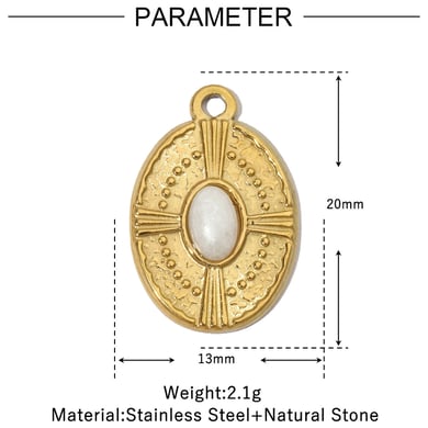 1 colgante lujoso de piedras naturales de sol para mujer h5 Imagen2