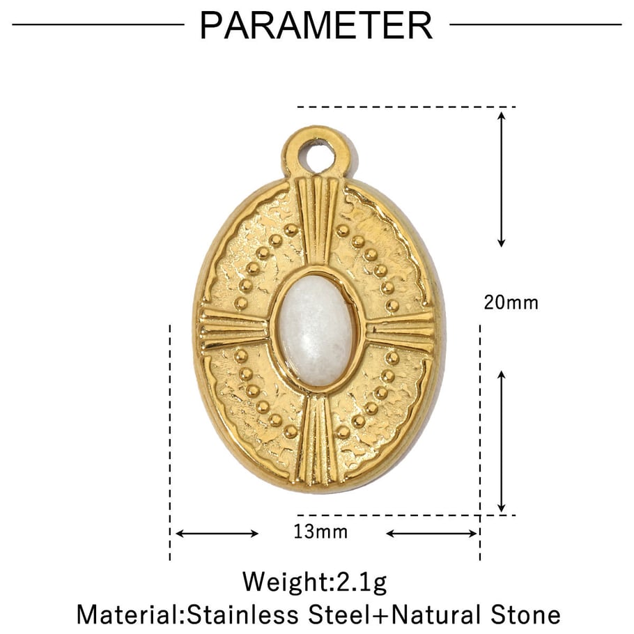 1 colgante lujoso de piedras naturales de sol para mujer Imagen2