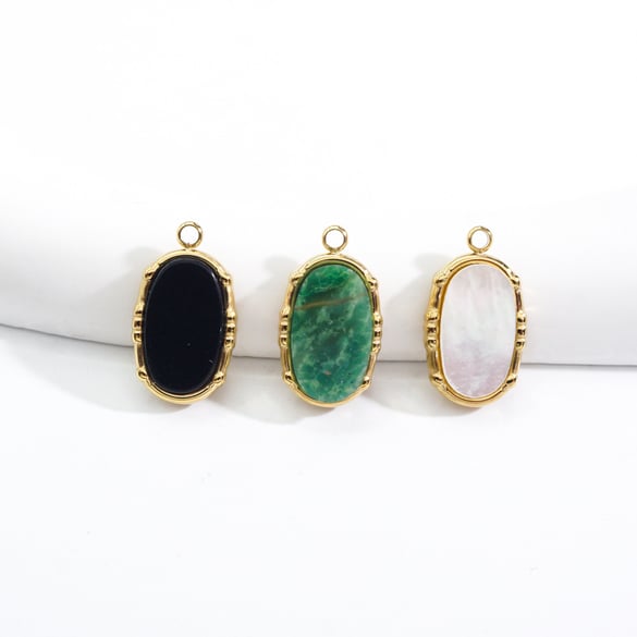 1 Piece Simple Series Retro Irregular Shape Natural Stones Women's Pendants 2