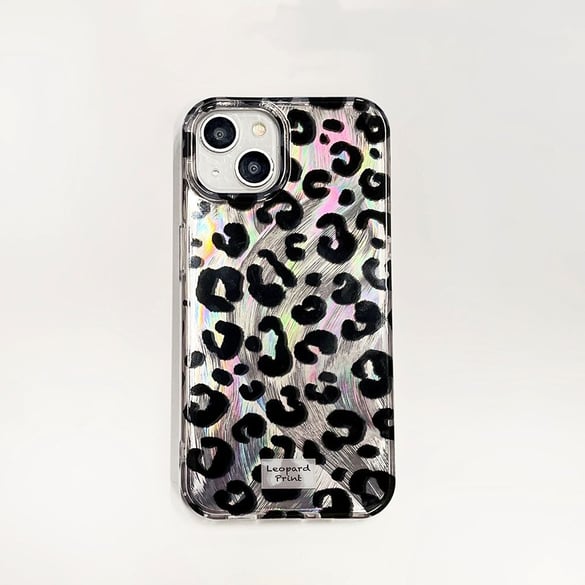 1 Pair TPU Fashionable and Versatile Leopard Print Phone Case 2