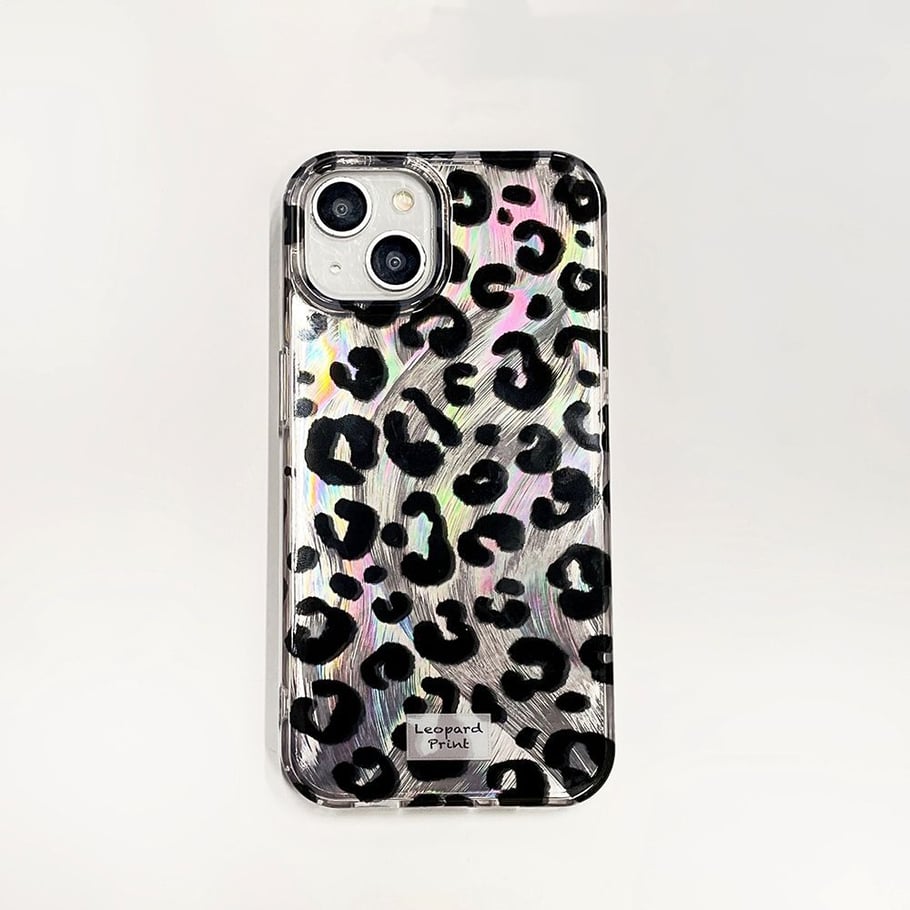 1 Pair TPU Fashionable and Versatile Leopard Print Phone Case Picture2