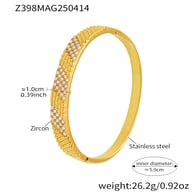 Z398-Golden White Zircon Bracelet Picture2