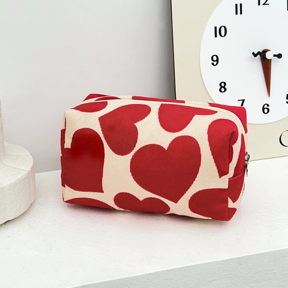 1 Paar Simple Series Casual Heart Damen-Make-up-Taschen 2