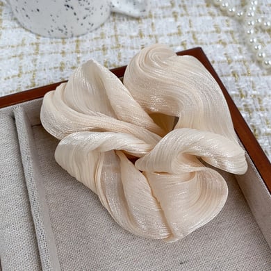 1 Piece Daily Solid Color Synthetic Fiber Women's Scrunchies h5 