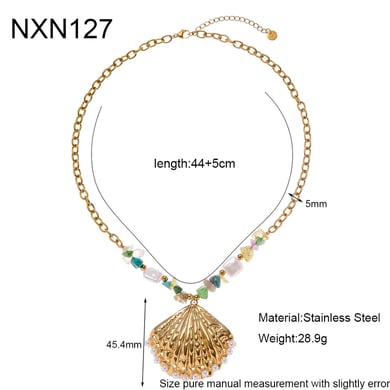 1 Piece  Vacation Turtle Stainless Steel  Gold Color  Women's Pendant Necklaces h5 