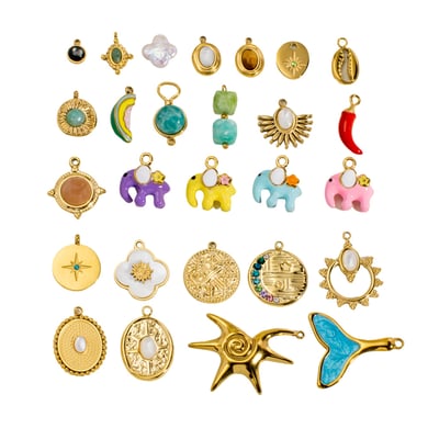 1 Piece Romantic Cute Animal Fruit Chili Stainless Steel Women's Pendants h5 Picture5