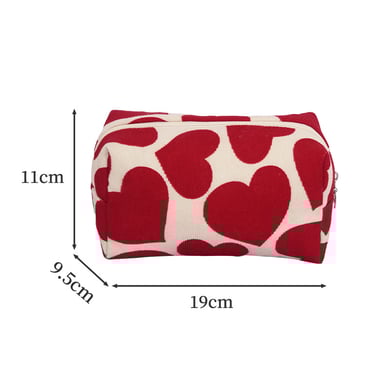 1 paar Simple Series Casual Heart make-uptassen voor dames h5 