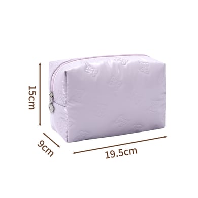 1 Pair Simple Series Classic Solid Color  Women's Makeup Bags h5 Picture3