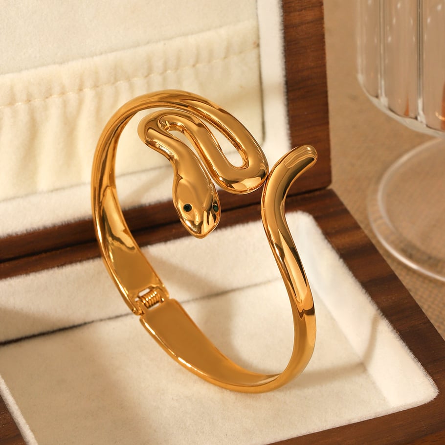 1 Pair Simple Series Daily Geometric Stainless Steel Women's Bangles Picture5