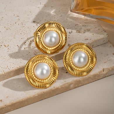 1 Paar elegante Ohrstecker aus Edelstahl für Damen der Romantischen Serie h5 Bild3
