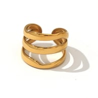 Gold color/One size/1件戒指 