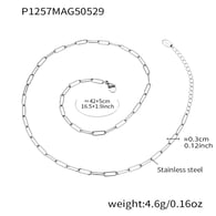 P1257-Steel necklace 42+5cm Picture2