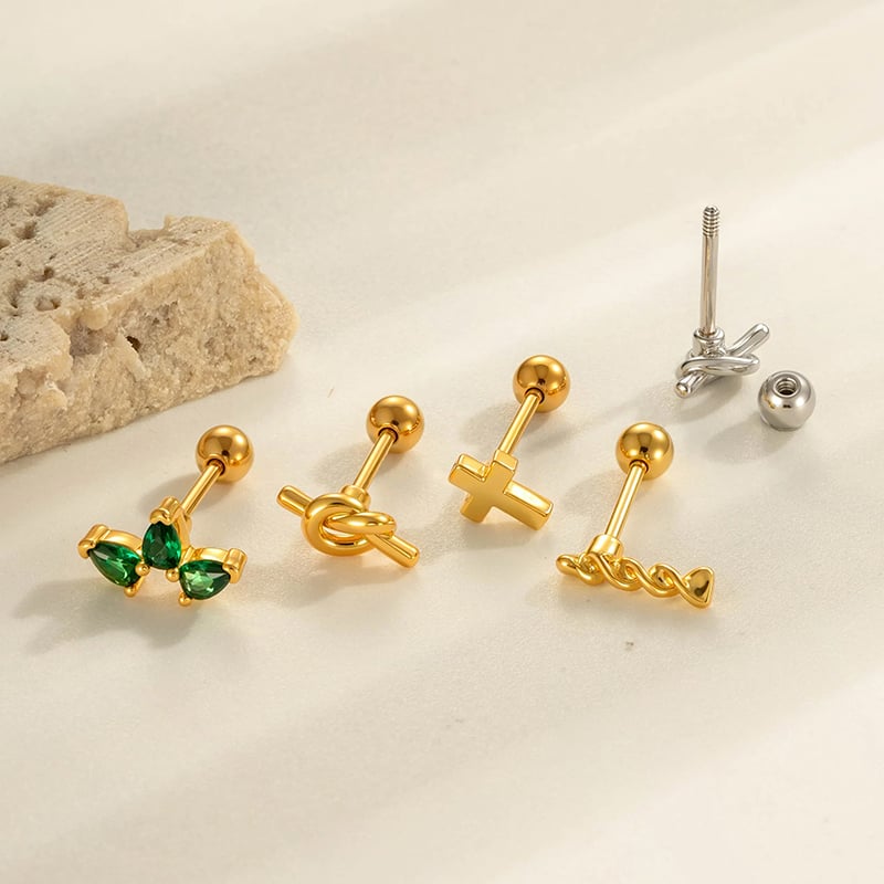 1 pieza de exquisitos pendientes de mariposa con circonitas de color cobre y dorado para mujer. Imagen3