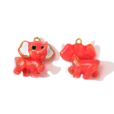 1 colgante clásico de acero inoxidable con forma de animal para mujer h5 
