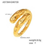 A573-Gold Ring-Large/No.7 Picture10
