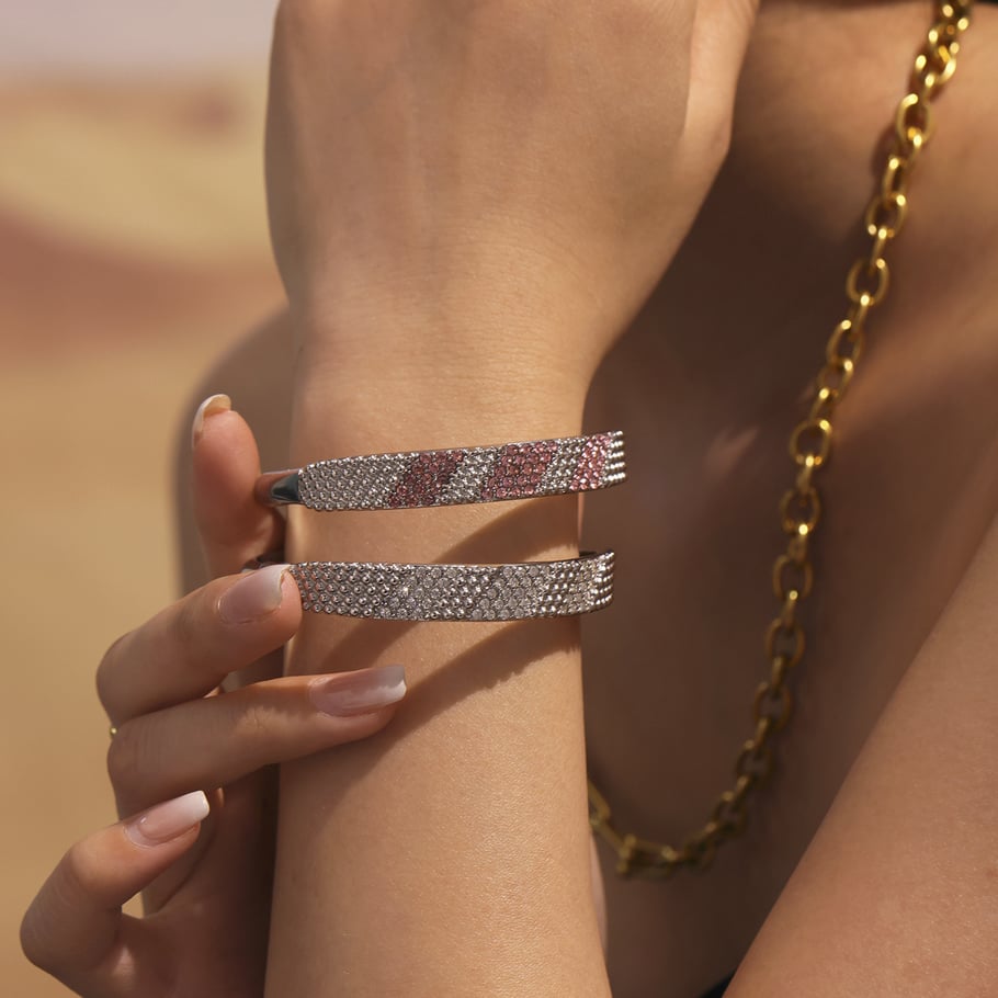 1 Piece Classic Circle Stainless Steel Gold Color Women's Bangles Picture3