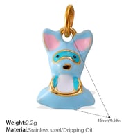 PJ627BPG blue and pink pendant Picture14