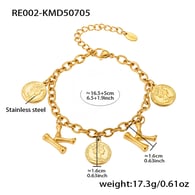 RE002-K Gold DIY Bracelet 16+5cm Picture17