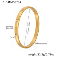 Z194-Gold Zircon Bracelet Picture7