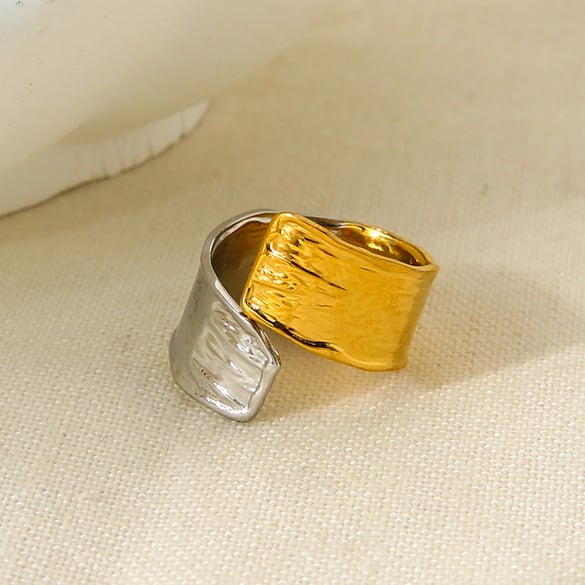 1 anello in acciaio inossidabile di colore misto 2