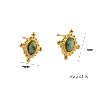 1 Pair Simple  Elegant Irregular Shape Stainless Steel Women's Stud Earrings h5 
