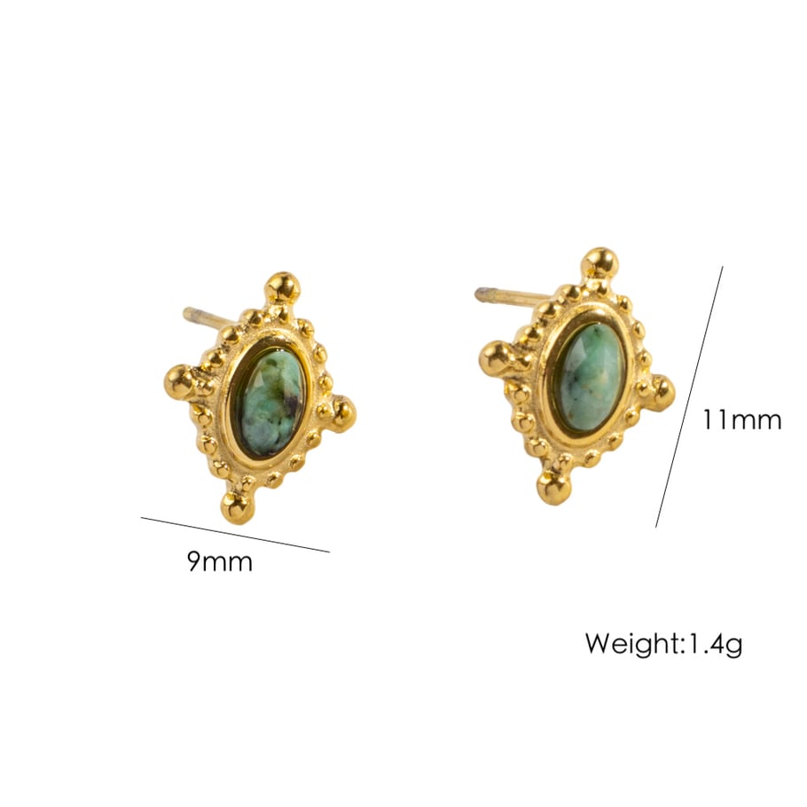 1 Pair Simple  Elegant Irregular Shape Stainless Steel Women's Stud Earrings 