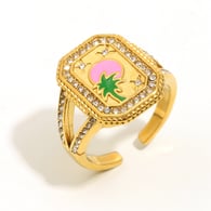Oil Drop Open Ring-Gold-8 Picture8