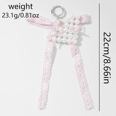 1 Piece Beaded Heart Bag Charm h5 Picture2