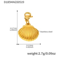 D183-2 gold shell pendants Picture3