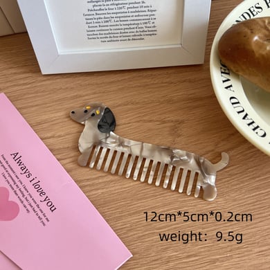 1 Piece Marine Organism Cellulose Acetate Sheet Women's Combs h5 Picture2