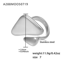 A288-Anello in acciaio/Numero 7 Immagine14