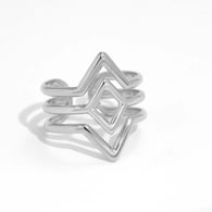 silver color/One size/1件戒指 
