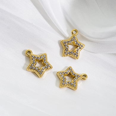 1 Piece Luxurious  Classic Star Stainless Steel  Women's Pendants h5 Picture4