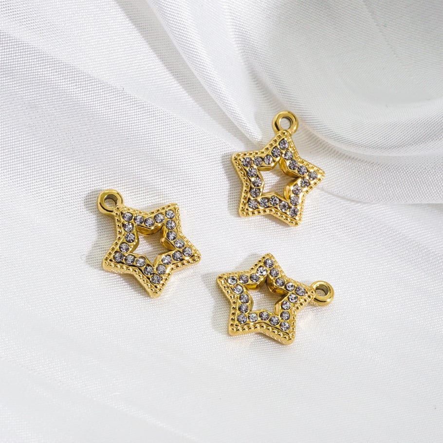 1 Piece Luxurious  Classic Star Stainless Steel  Women's Pendants Picture4
