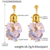 F1423-Natural Amethyst Oval Earrings Picture4