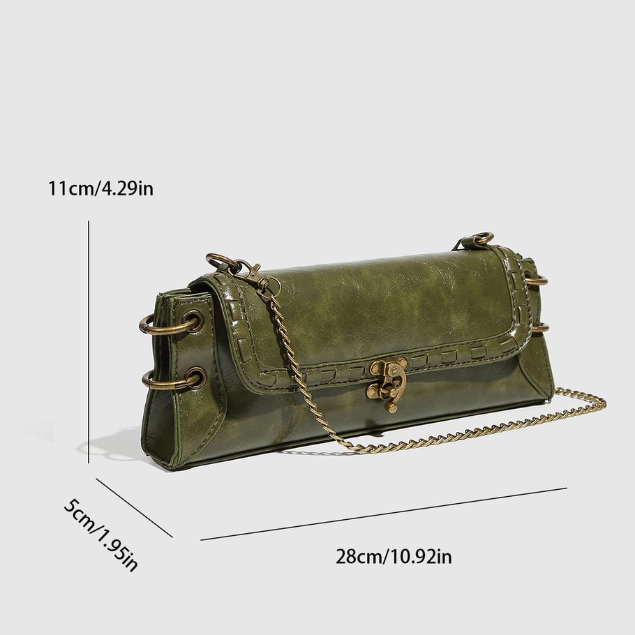 1 Piece Simple Series Retro Solid Color PU Women's Shoulder Bags 