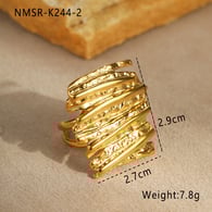 NMSR-K244-2 Square Textured Ring/One Size Picture2