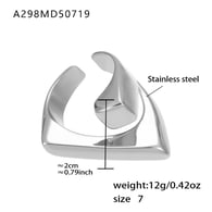 A298-Anello in acciaio/Numero 7 