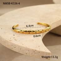 NMSB-K326-4 Gold Color Diamond Bracelet 