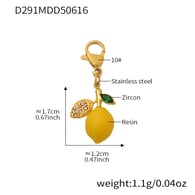 D291-Gold Lemon Pendant Picture10